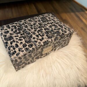 Leopard Print makeup or jewelry Box